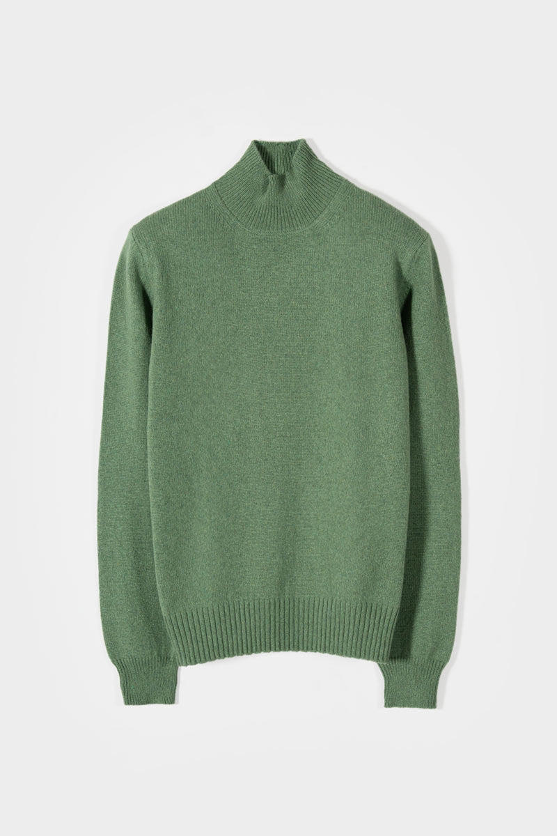 Maglia Collo Alto Cashmere Donna Ada - Rifò moda circolare made in Italy
Verde Bietola