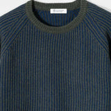 Maglione Cashmere Donna Cropped Emilia  - Rifò Lab Moda circolare made in Italy
Blu Verde