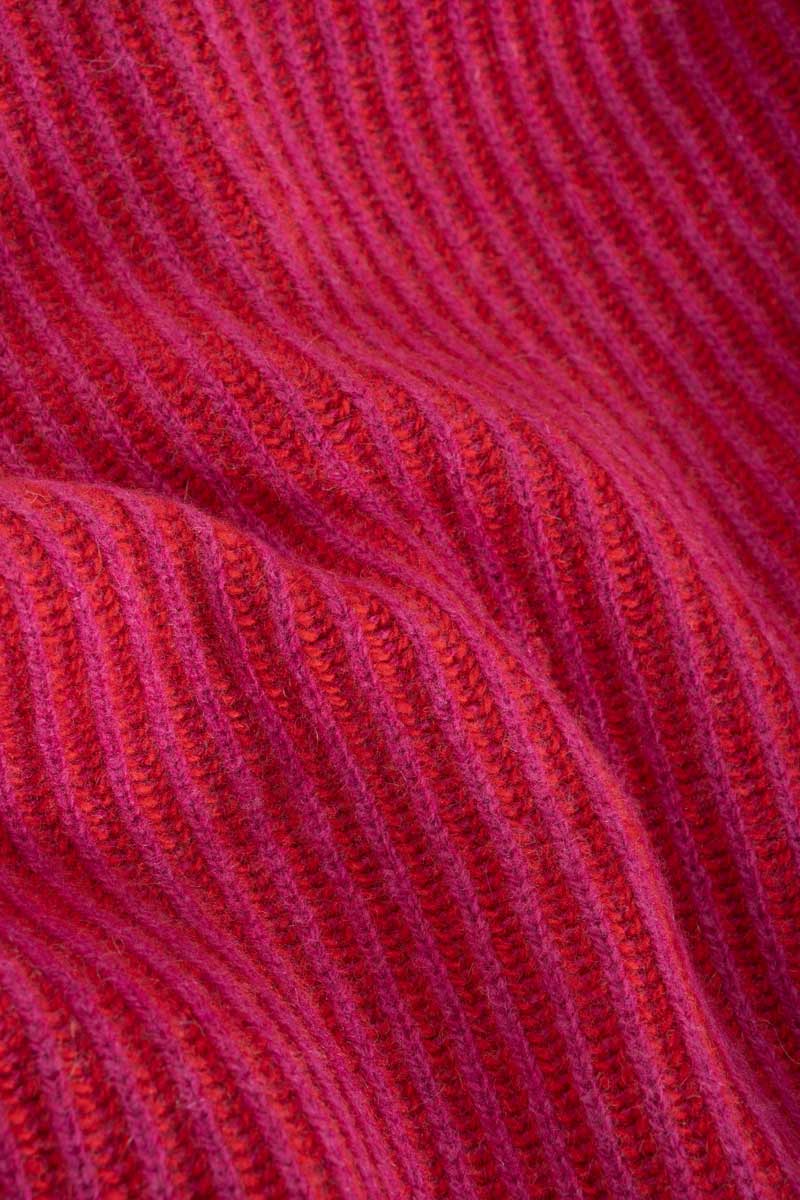 Maglione Cashmere Donna Cropped Emilia  - Rifò Lab Moda circolare made in Italy
Rosa-Rosso