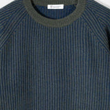 Maglione Cashmere Uomo Invernale Girocollo Amedeo - Rifò Lab Moda circolare made in Italy
Bicolor Verde Blu
