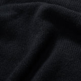 Nero Ardesia | Maglia collo alto cashmere rigenerato