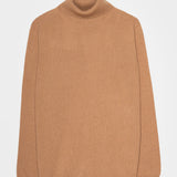 Maglia ciclista uomo cashmere collo alto beige