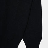 Maglia ciclista uomo cashmere leggero collo alto nero