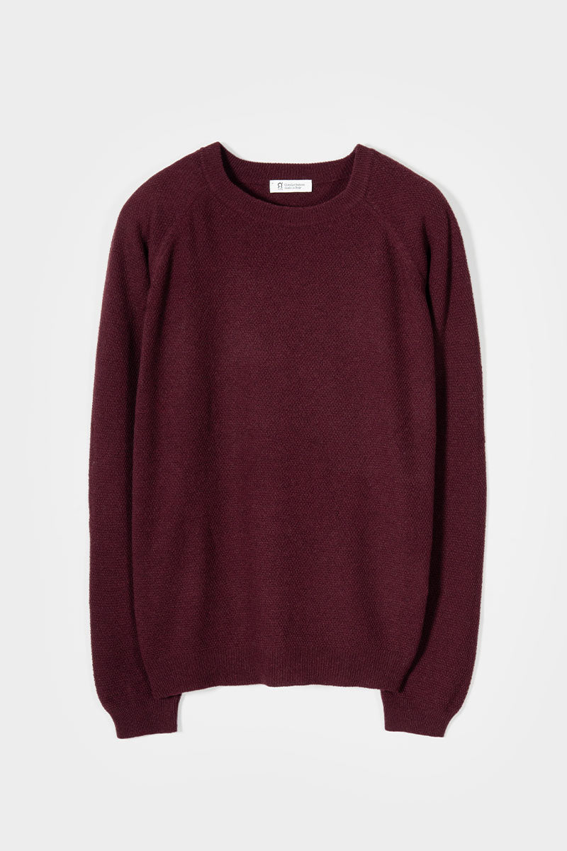 Maglioncino Uomo Lana Extrafine Maglia Girocollo Massimo - Rifò Lab Moda circolare made in Italy
Viola Uva