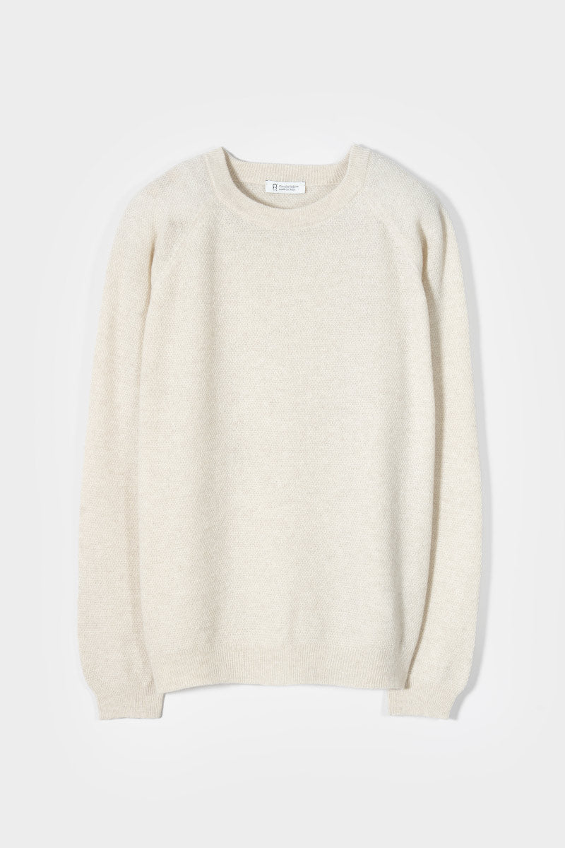 Maglioncino Uomo Lana Extrafine Maglia Girocollo Massimo - Rifò Lab Moda circolare made in Italy
Beige Papiro