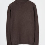 Dolcevita Uomo Cashmere Riciclato Maglione Collo Alto Uomo Dimitri - Rifò Lab Moda circolare made in Italy
Marrone Corteccia