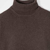 Dolcevita Uomo Cashmere Riciclato Maglione Collo Alto Uomo Dimitri - Rifò Lab Moda circolare made in Italy
Marrone Corteccia