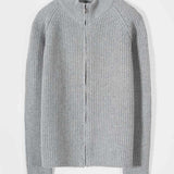 Cardigan con Zip Uomo Lana Rigenerata Vito - Rifò Lab Moda circolare made in Italy