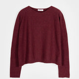 Maglia Scollo a Barca Donna Cashmere Silvia Rosso - Rifò