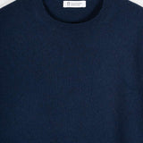 Maglia Girocollo Cashmere Rigenerato Uomo Blu - Rifò