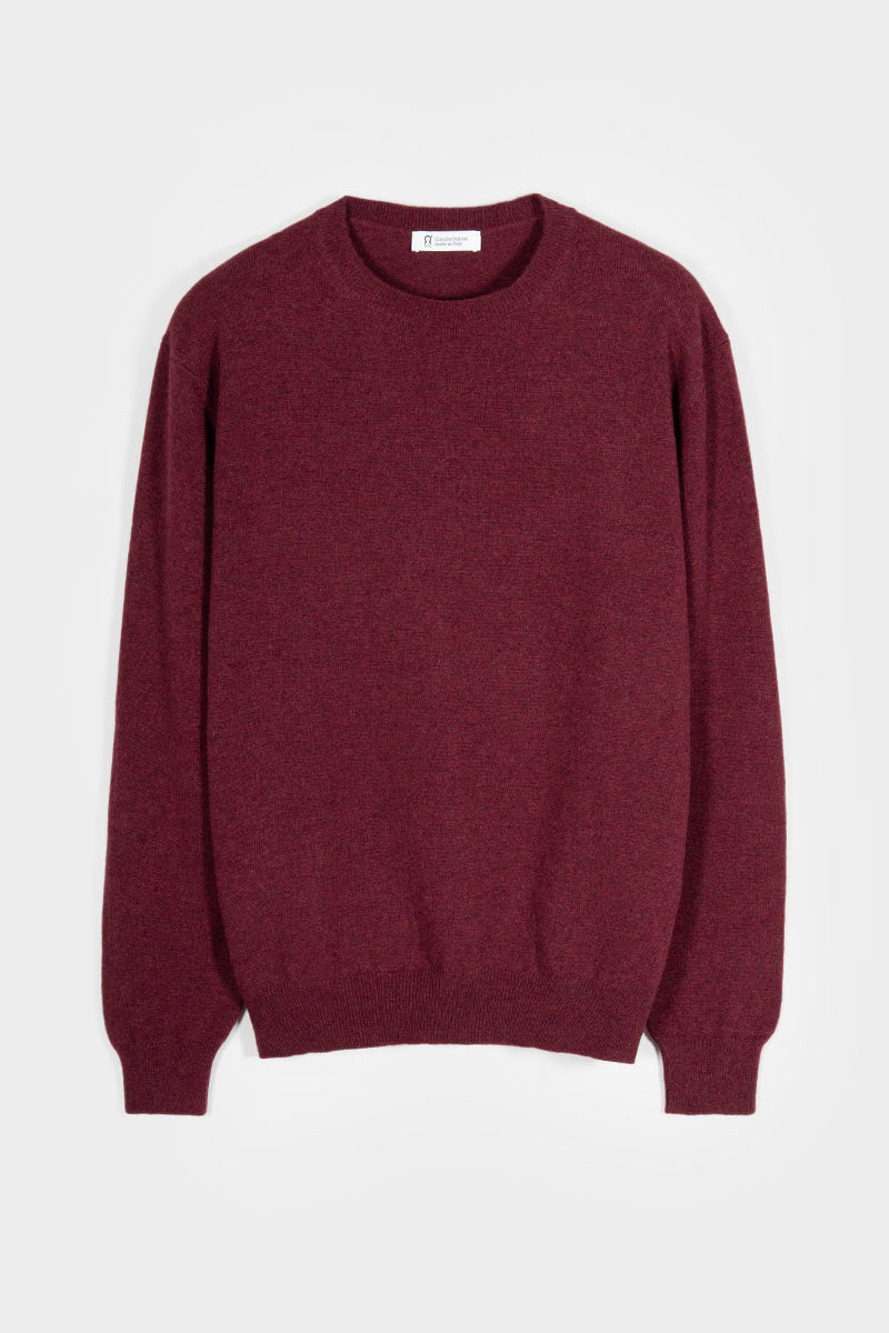 Maglia Girocollo Cashmere Rigenerato Uomo Rosso - Rifò