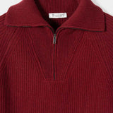 Maglia Zip Donna Lana Rigenerata Annalisa - Rifò Lab Moda circolare made in Italy 