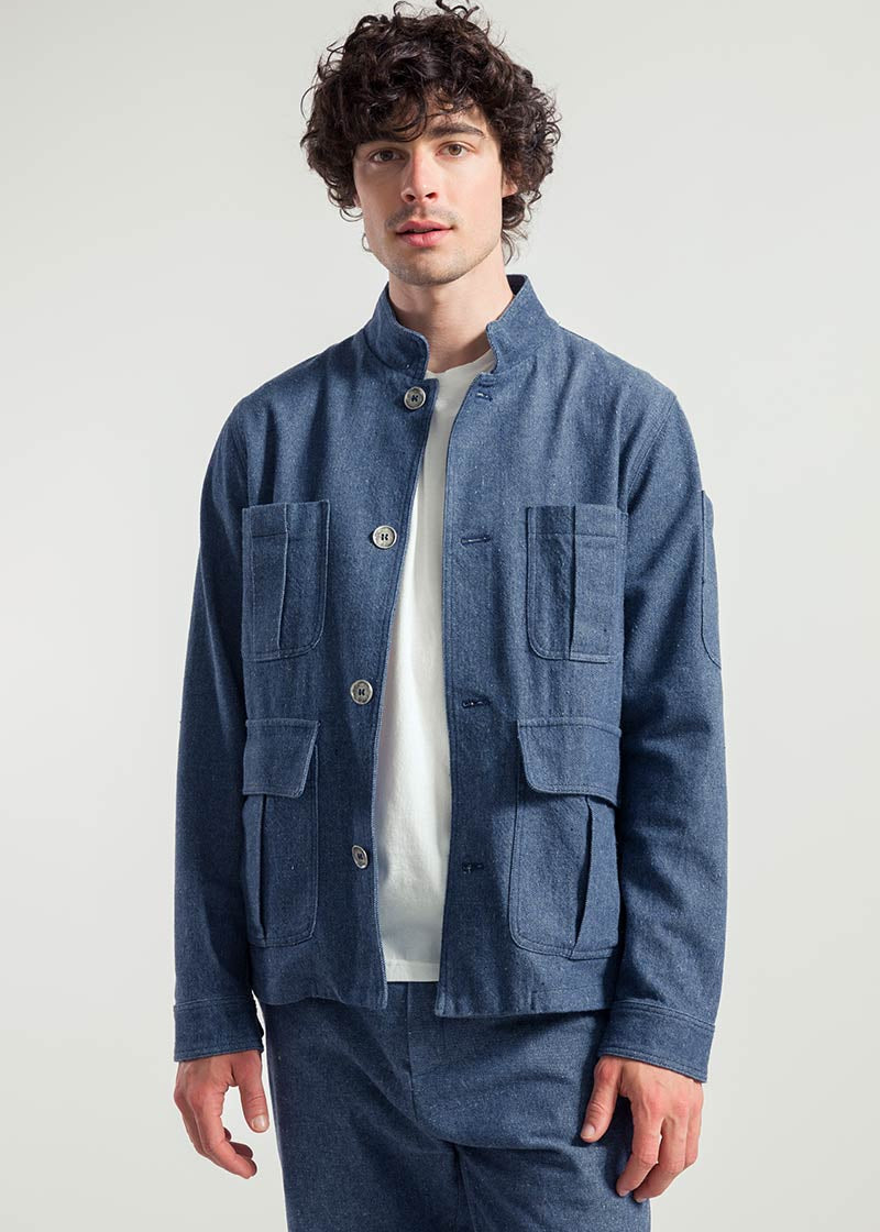 Denim | Giacca workwear vintage jeans rigenerato