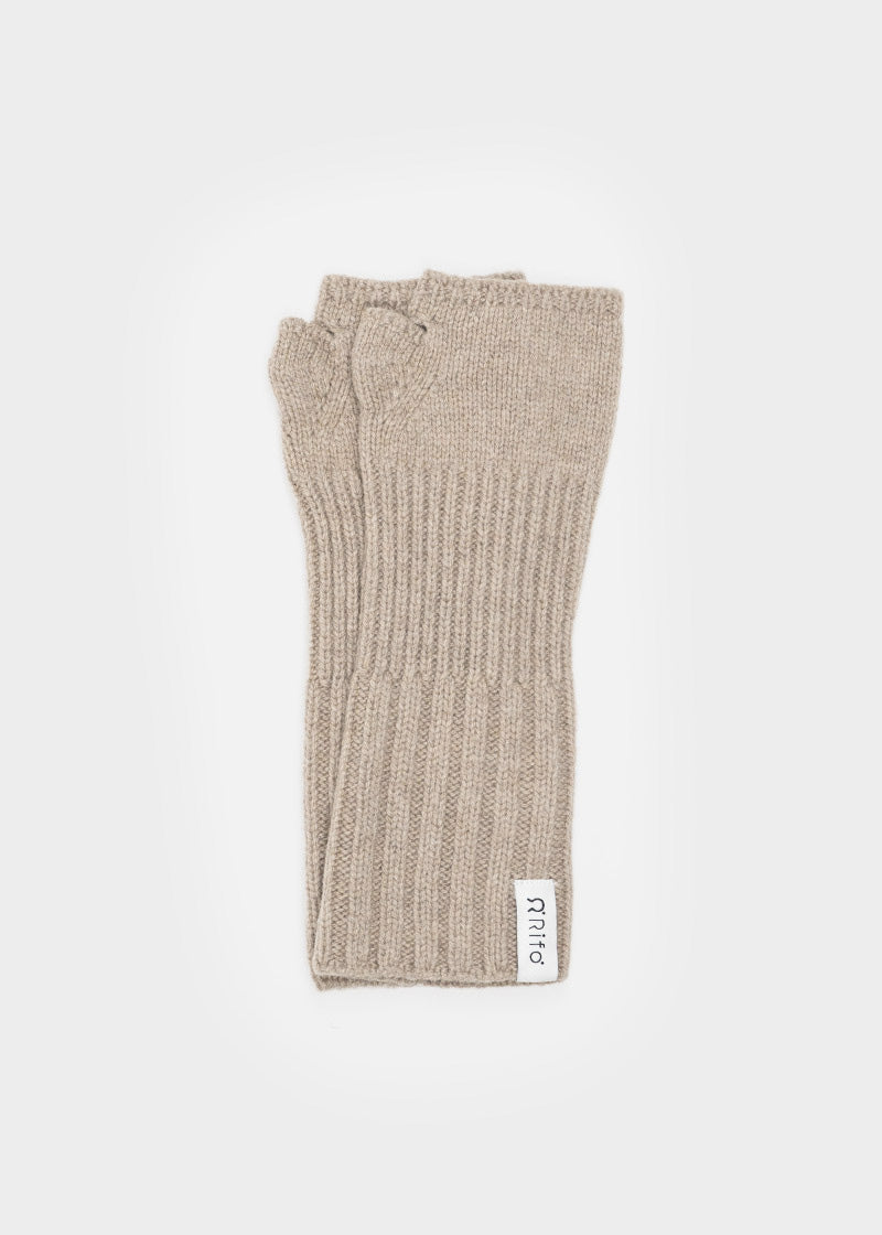 Manicotti Guanti Donna Cashmere Tamara Beige - Moda Sostenibile Rifò