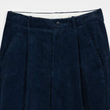 Pantaloni Chino Donna Velluto a Coste Blu Astrid - Rifò Lab Moda circolare made in Italy