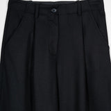 Pantaloni Palazzo Larghi Donna in Lana Neri Emanuela - Rifò Lab Moda circolare made in Italy