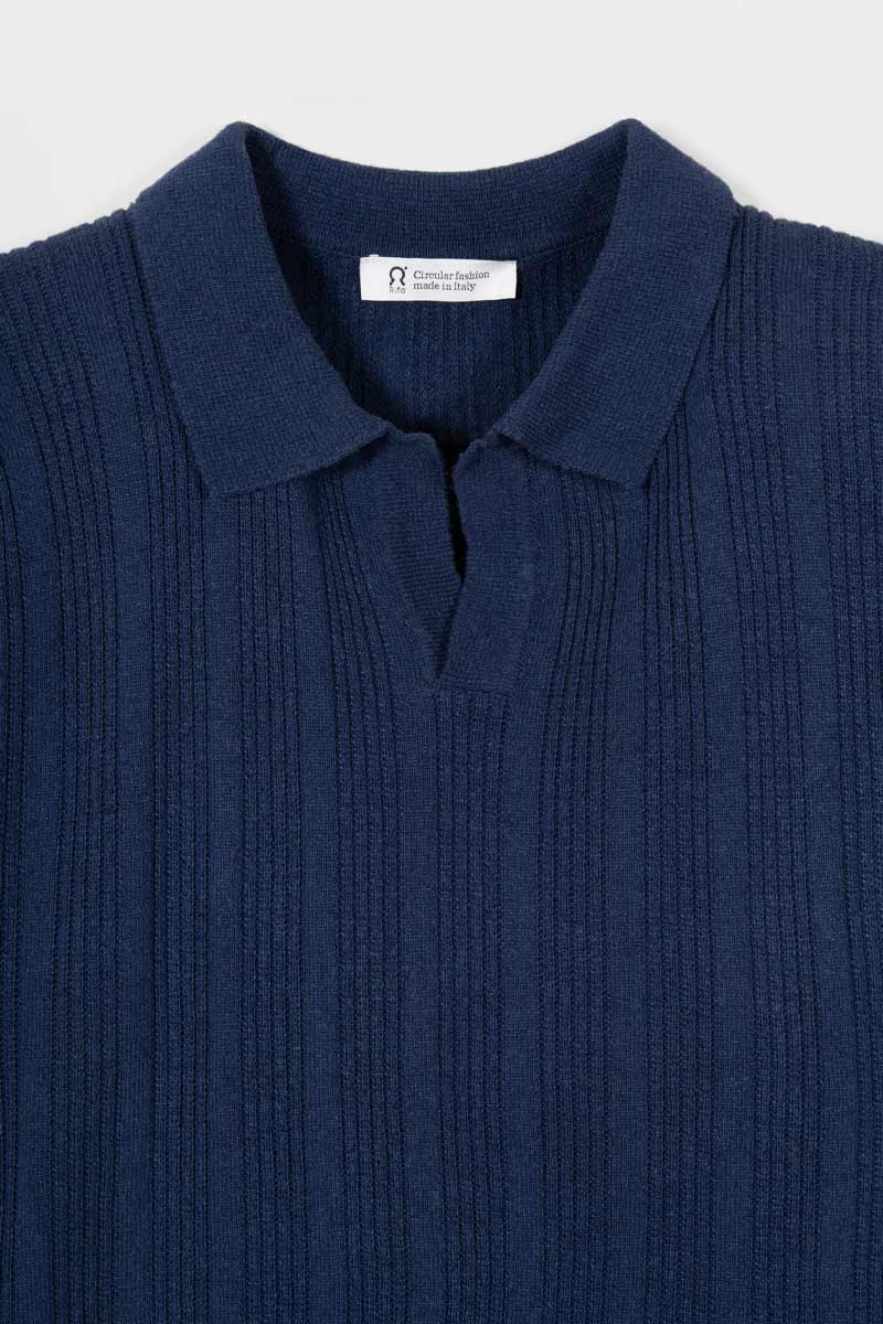 Polo Maniche Corte Uomo Seta Rigenerata Damiano