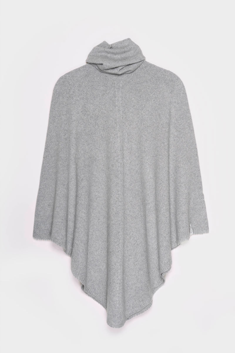 Poncho Collo Alto Donna Invernale Cashmere Elisabetta - Rifò Lab Moda circolare made in Italy
Grigio calce
