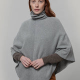 Poncho Collo Alto Donna Invernale Cashmere Elisabetta - Rifò Lab Moda circolare made in Italy
Grigio calce
