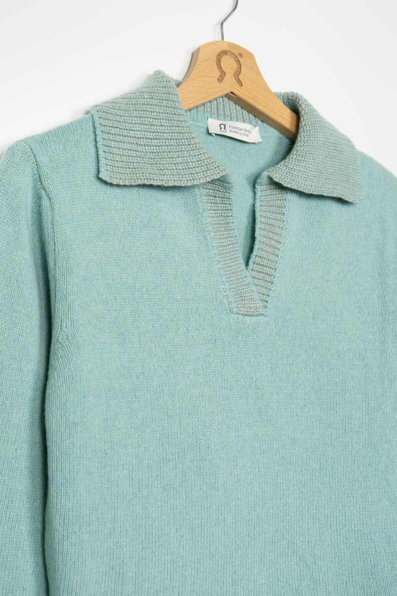 Verde Menta | Maglia Donna Cashmere Rigenerata Chiara
