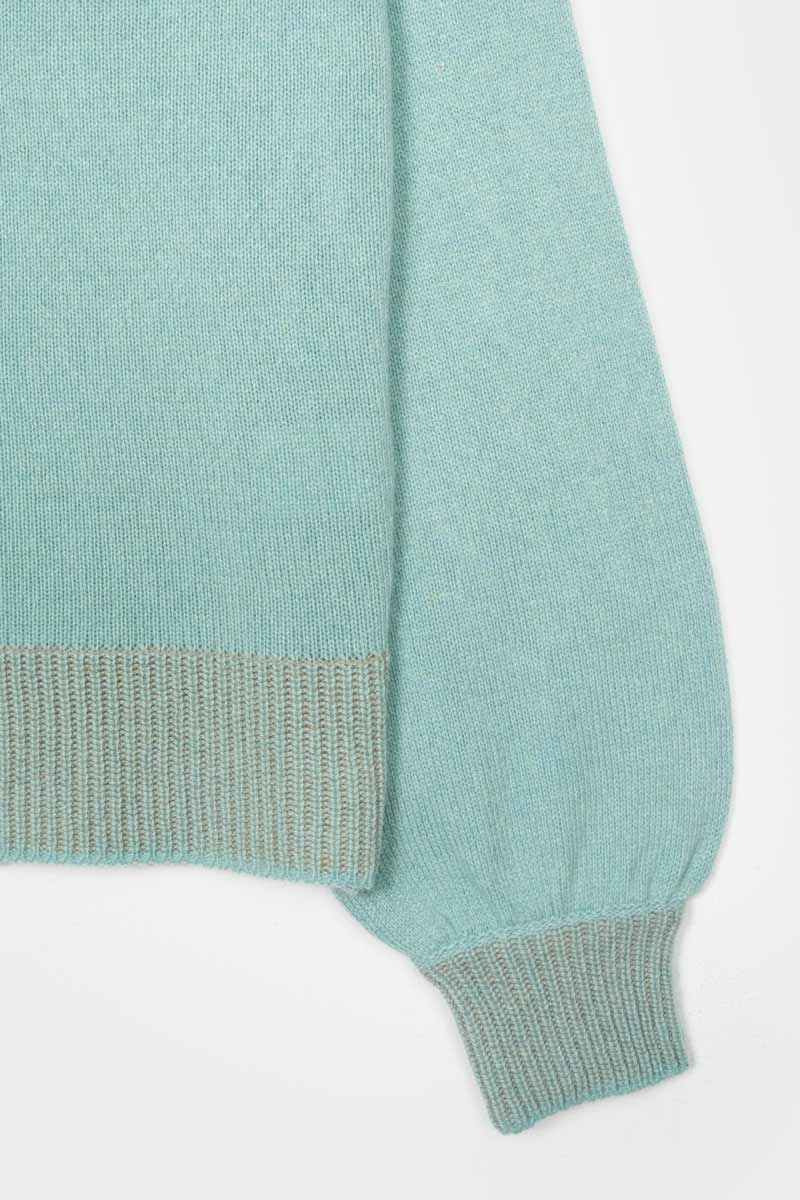 Verde Menta | Maglia Donna Cashmere Rigenerata Chiara
