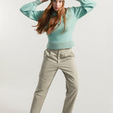 Verde Menta | Maglia Donna Cashmere Rigenerata Chiara