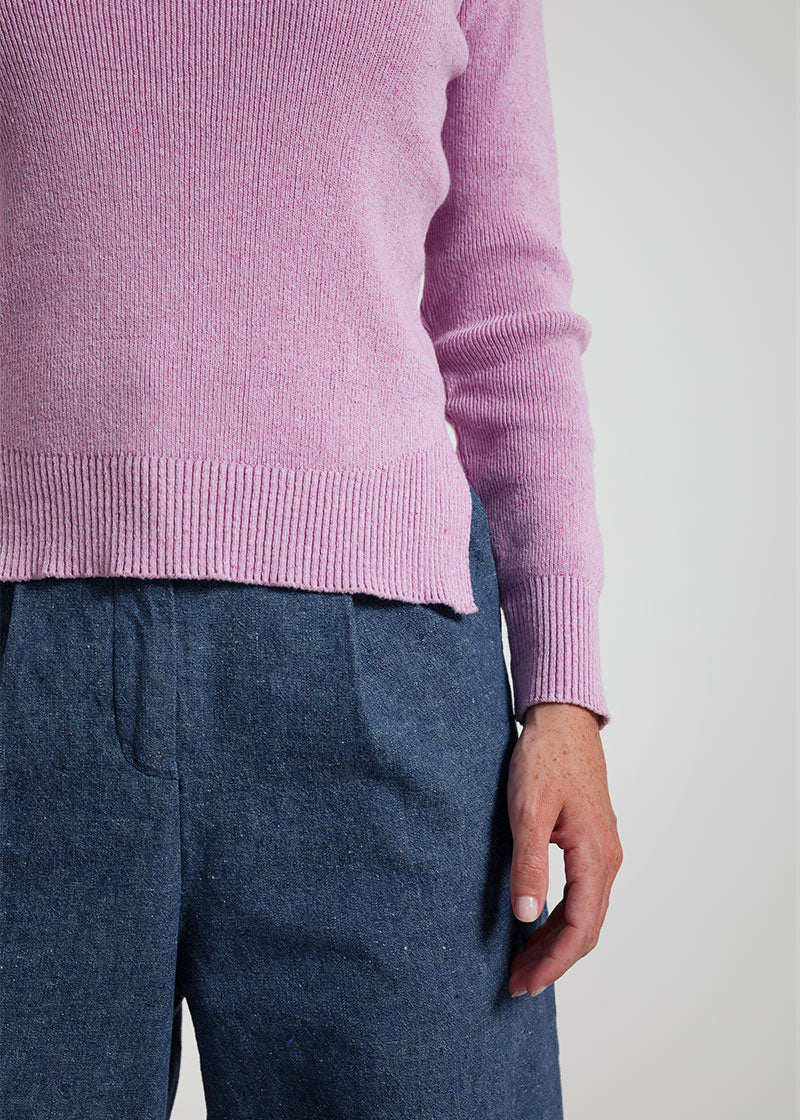 Rosa Magnolia | Maglia Donna Cotone Rigenerato Audrey