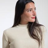 Bianco Burro | Maglia Donna Cotone Rigenerato Audrey