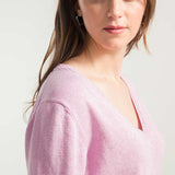 Rosa Magnolia | Maglia Donna Cotone Rigenerato Arianna