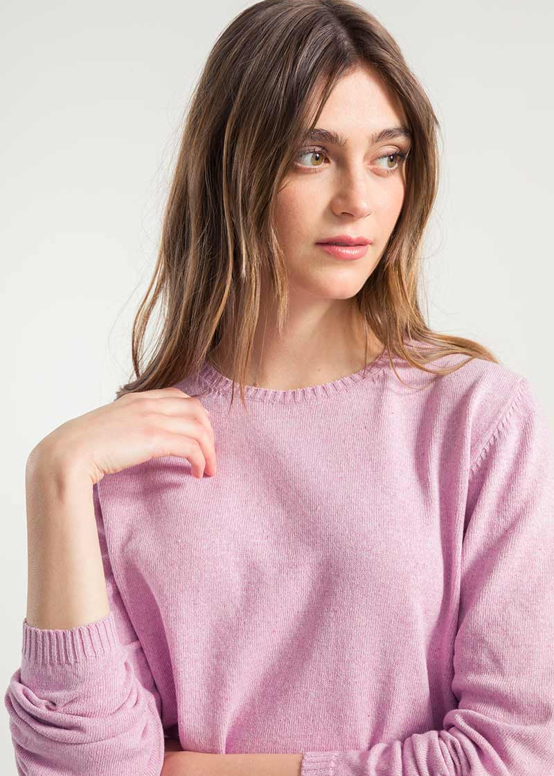 Rosa Magnolia | Maglia Donna Cotone Rigenerato Giorgia