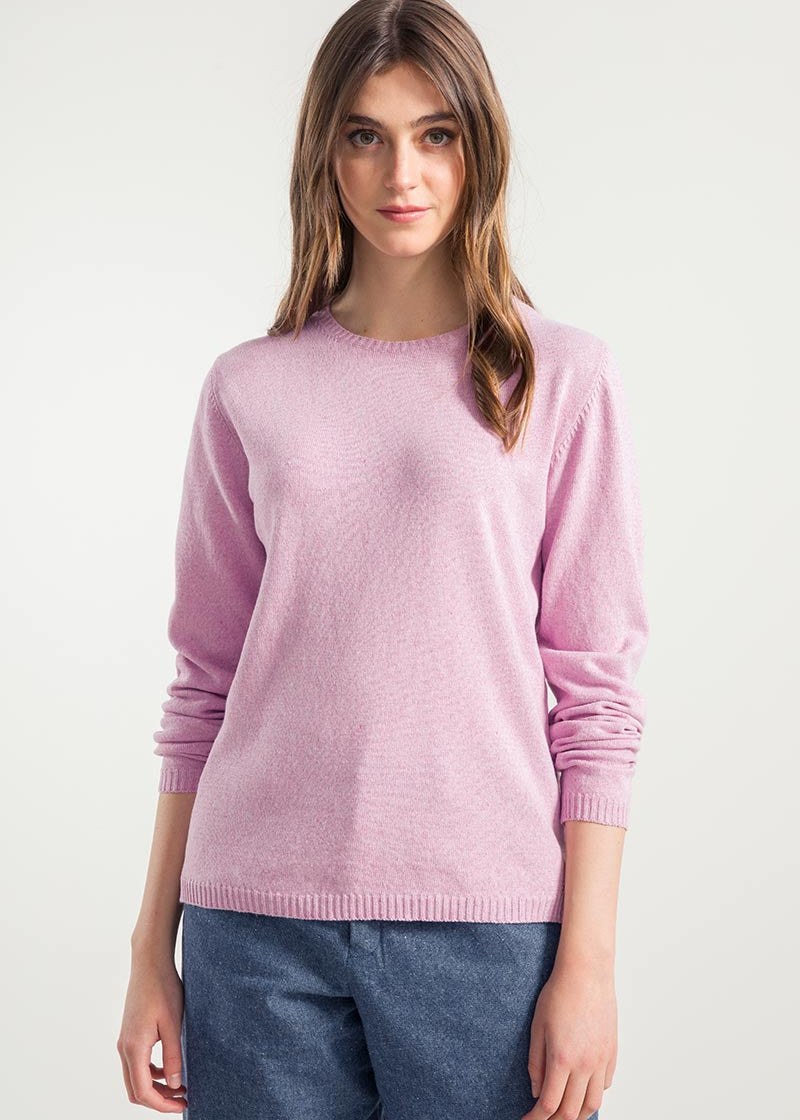 Rosa Magnolia | Maglia Donna Cotone Rigenerato Giorgia