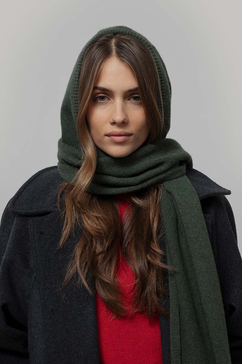 Sciarpa-cappuccio Cashmere Ilenia - Rifò Lab Moda circolare made in Italy