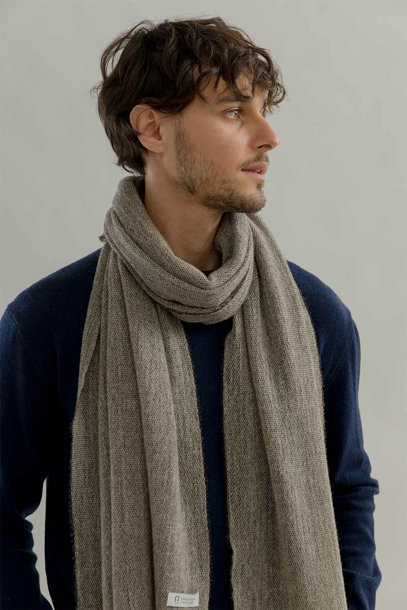 Stola Donna Uomo Pashmina Cashmere Rigenerato Zefiro - Rifò Lab Moda circolare made in Italy