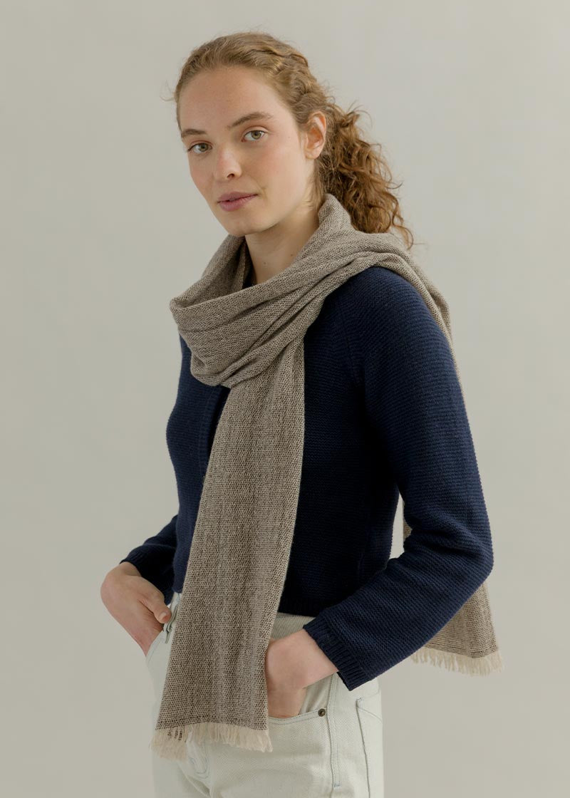 Stola Donna Uomo Pashmina Cashmere Rigenerato Zefiro - Rifò Lab Moda circolare made in Italy