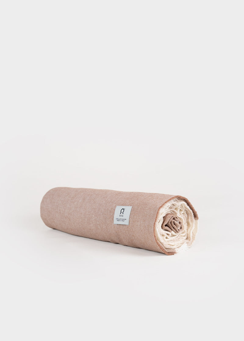 Telo Mare Cotone Rigenerato a righe Aurora - Rifò Lab Moda circolare made in Italy