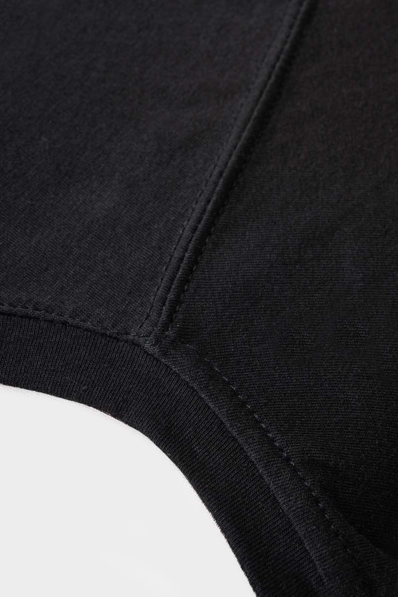 Nero Corvino | tshirt cotone uomo organico e cotone rigenerato Elio