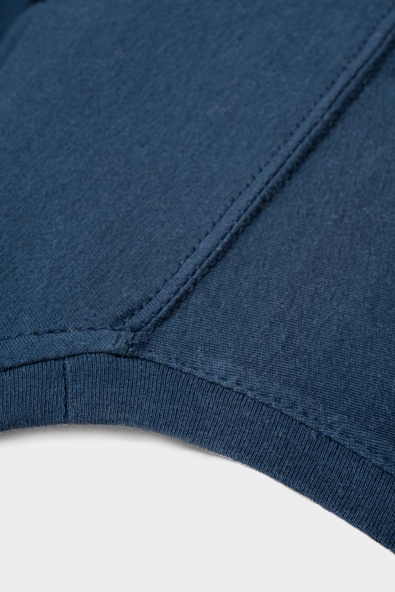 Blu Balena | tshirt cotone uomo organico e cotone rigenerato Elio