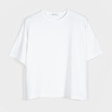 T Shirt Oversize Donna Bianca Viscosa Sienna - Rifò Lab Moda circolare made in Italy