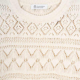 T-shirt in Maglia Traforata Cotone Donna Neda  - Rifò Lab Moda circolare made in Italy