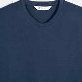 Blu Balena | tshirt cotone uomo organico e cotone rigenerato Elio
