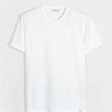Bianco Latte | tshirt cotone uomo organico e cotone rigenerato Elio