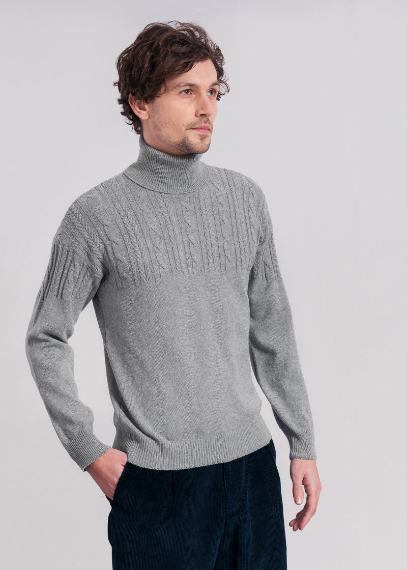 Grigio Calce | Maglia lana rigenerata
