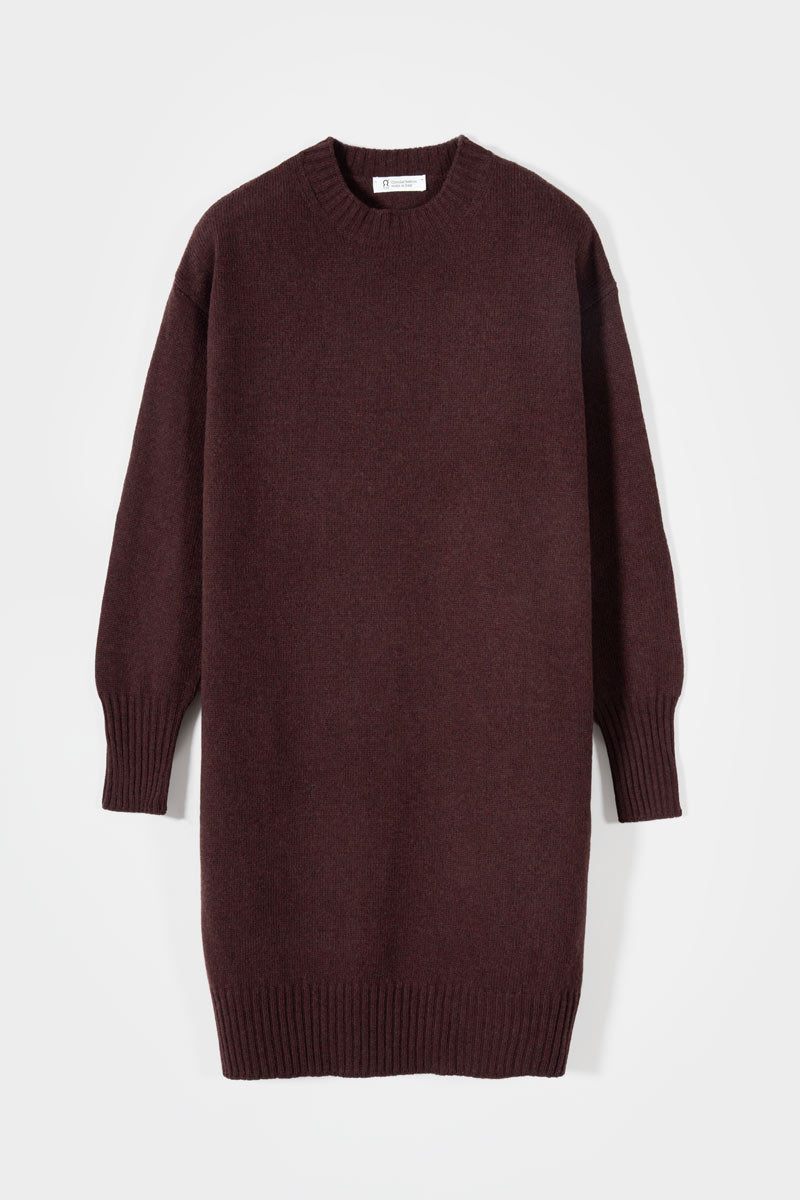 Abito Donna Lana Rigenerata Selvaggia  - Rifò Lab Moda circolare made in Italy
Marrone Caffé
