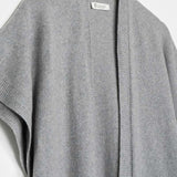 Grigio Calce | Cardigan Donna Cashmere Rigenerato Edi