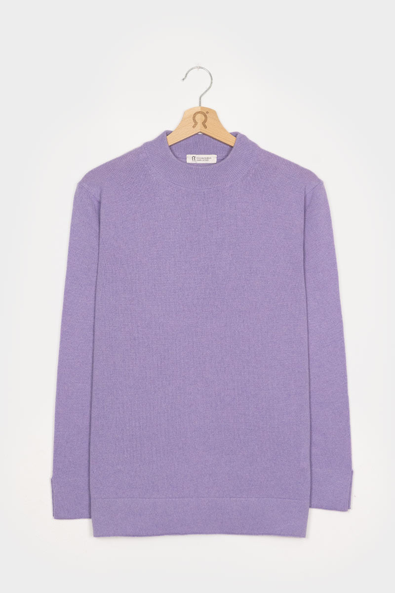 Viola Glicine | Maglia donna light cashmere rigenerato