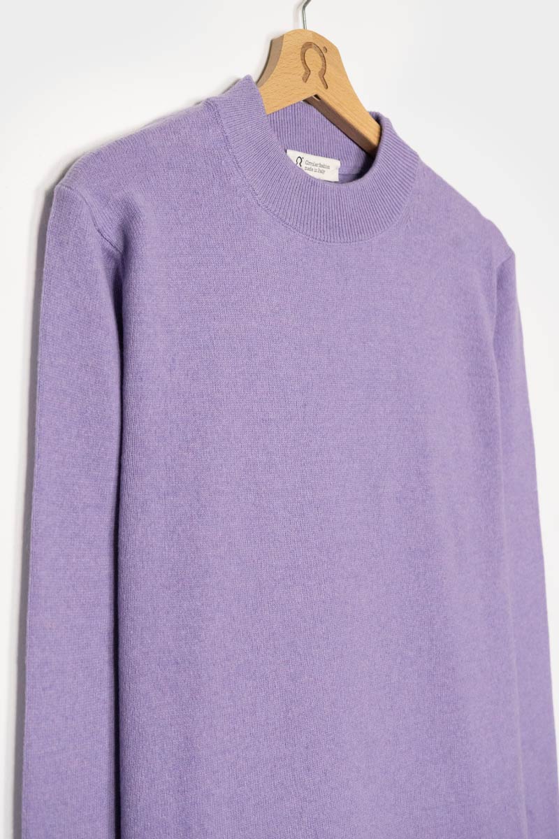 Viola Glicine | Maglia donna light cashmere rigenerato