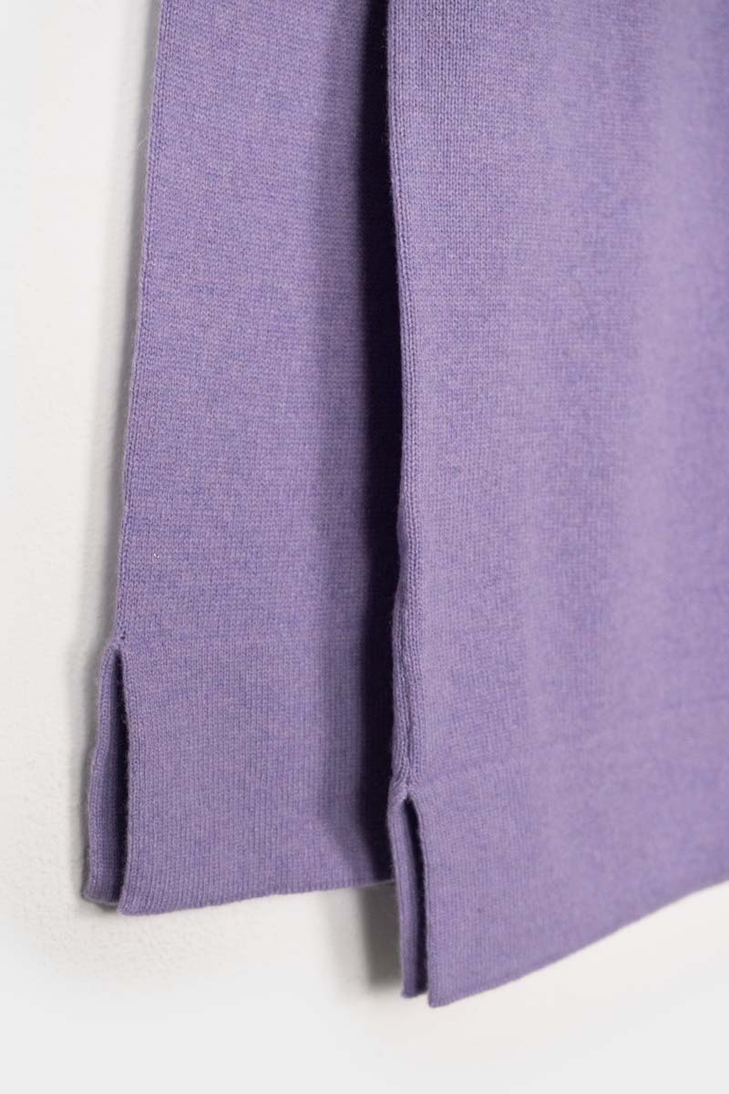 Viola Glicine | Maglia donna light cashmere rigenerato