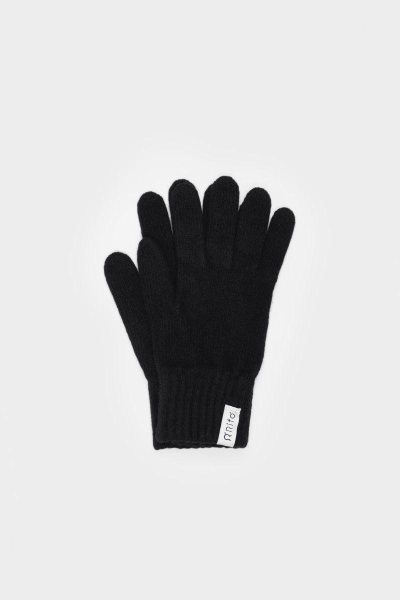 Nero Ardesia | Guanti donna cashmere rigenerato