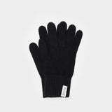 Nero Ardesia | Guanti donna cashmere rigenerato