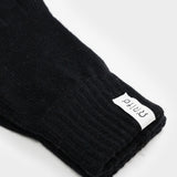 Nero Ardesia | Guanti donna cashmere rigenerato